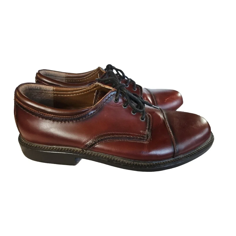 Dockers Mens Gordon Genuine Leather Dress Casual Cap Toe Lace up Oxford Shoe S12